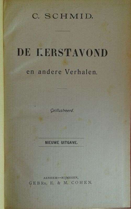 De Kerstavond en andere verhalen door C Schmid