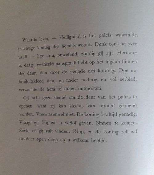Gedachten over heiligmaking