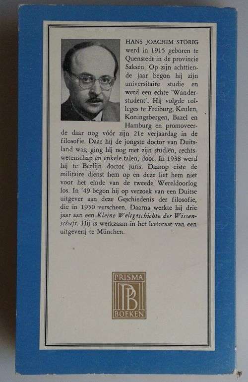 Geschiedenis van de filosofie door Hans Joachim Storig