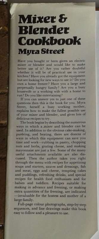 Mixer and blender cookbook by Myra Street