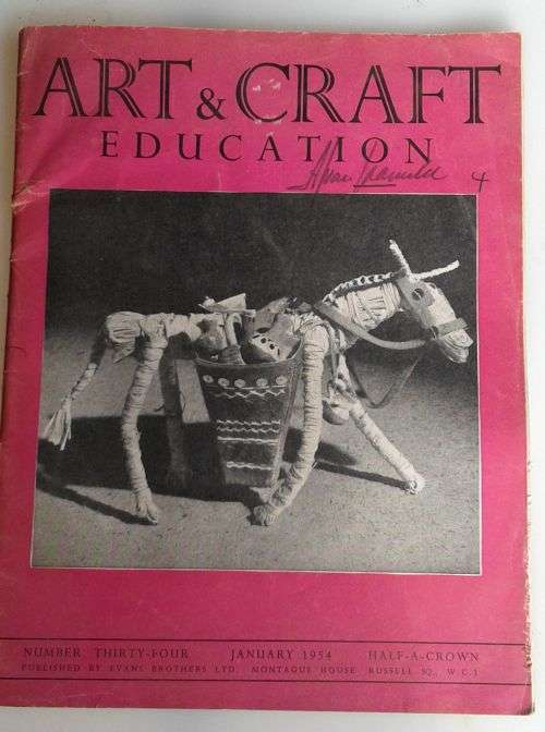 3 x Art and craft education magazines, 1953, 1954, 1954
