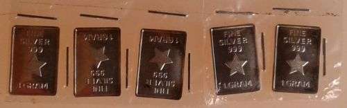 6 x Bullion bars