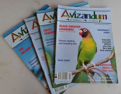 4 x Avizandum magazines (For birdkeepers) 2000