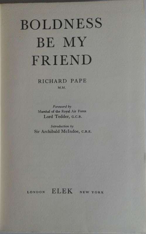 Boldness be my friend by Richard Pape