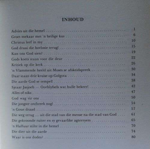 Advies uit die hemel deur ds s Holtzhausen
