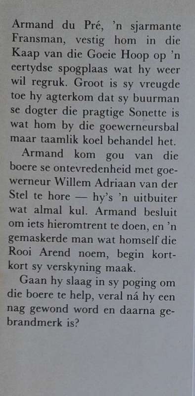 Die rooi arend deur p Coetzee