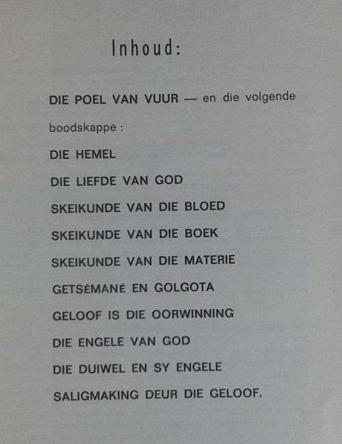 Die poel van vuur en ander geseende boodskappe