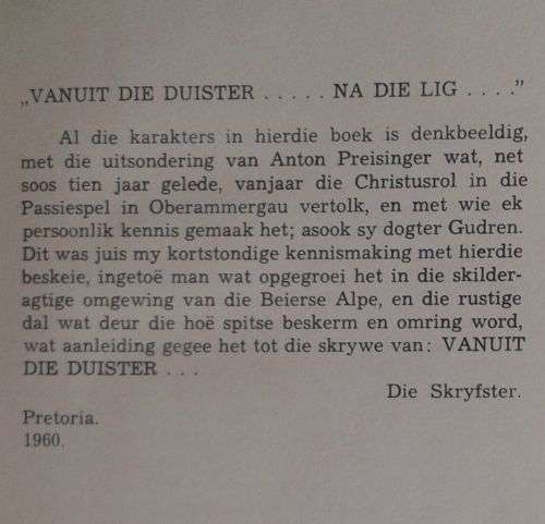 Vanuit die duister na die lig deur Ela Spence