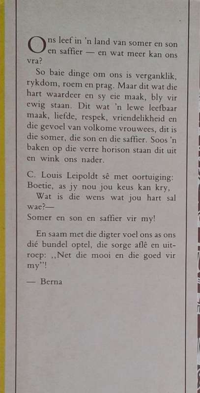 Son en saffier saamgestel deur Berna van Coppenhagen