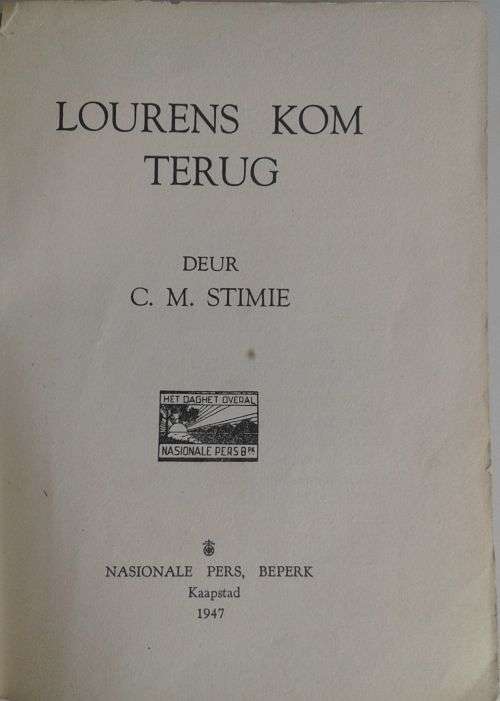 Lourens kom terug deur CM Stimie 1947