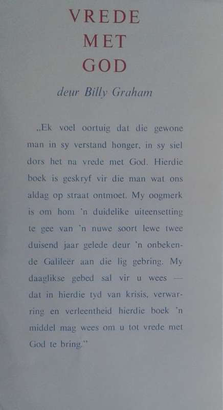 Vrede met God deur Billy Graham