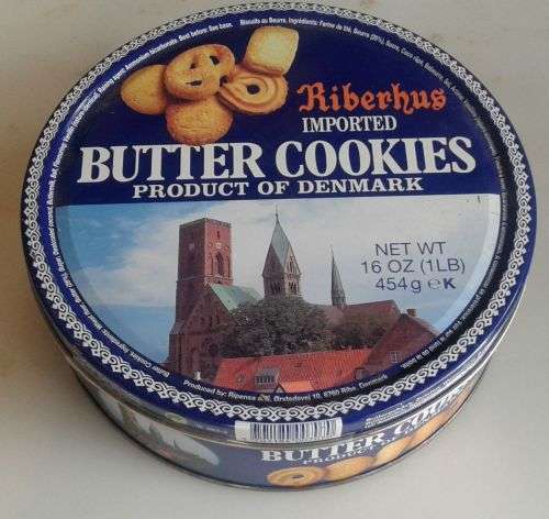 Riberhus imported butter cookies tin