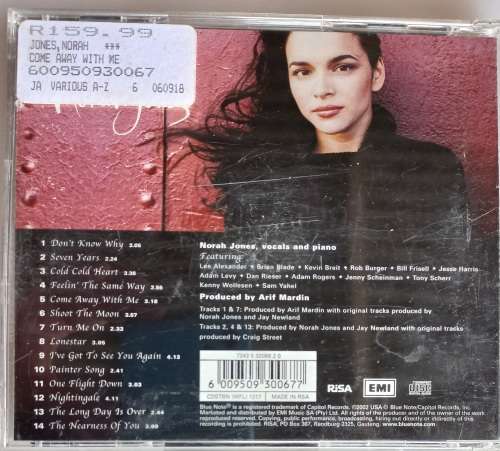 Norah Jones - Come away with me cd