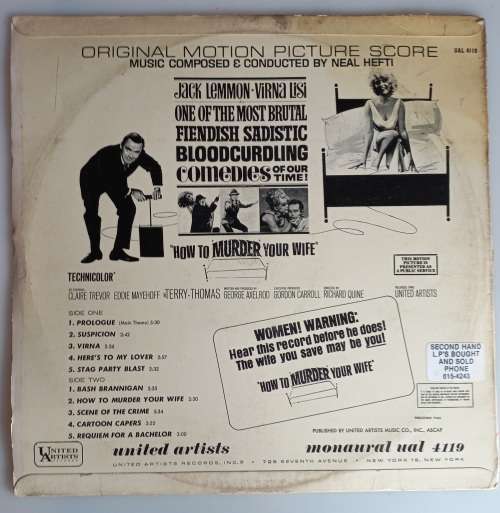 How to murder your wife - Neal Hefti LP