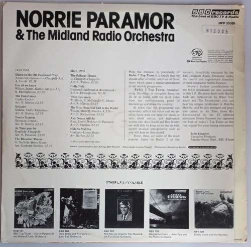 Norrie Paramor and The Midland radio orchestra - The most beautiful girl in the world LP
