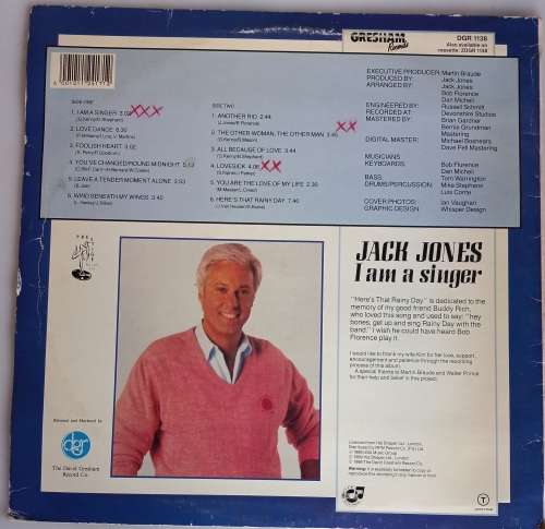 Jack Jones - I am a singer LP