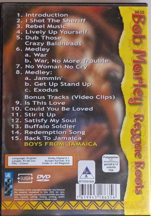 Bob Marley - Reggae roots dvd