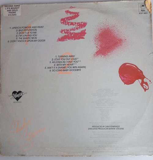 Shakin` Stevens - Lipstick powder and paint LP