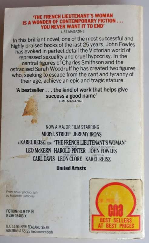 The French lieutenant`s woman by John Fowles