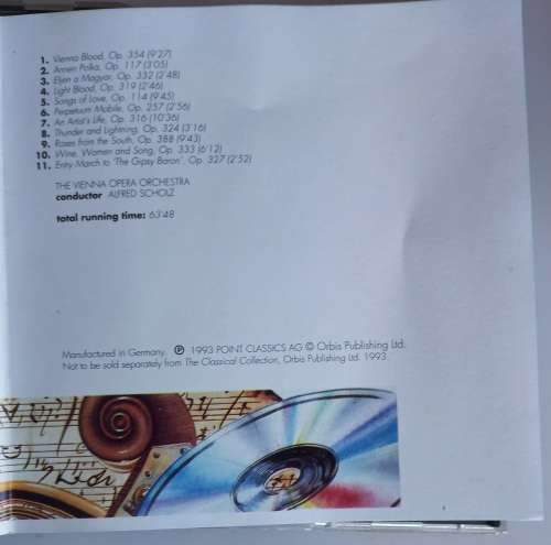 J Strauss: The romance of Vienna cd