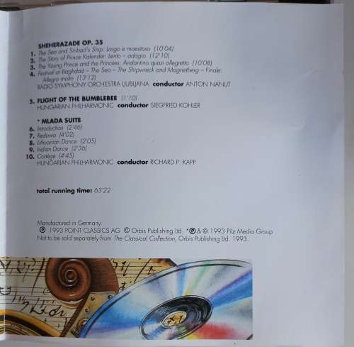 Rimsky-Korsakov: Orchestral masterpieces cd