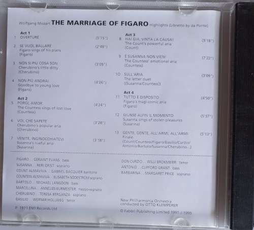 The marriage of Figaro cd