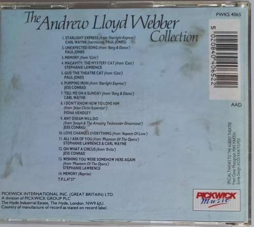 The Andrew Lloyd Webber collection cd
