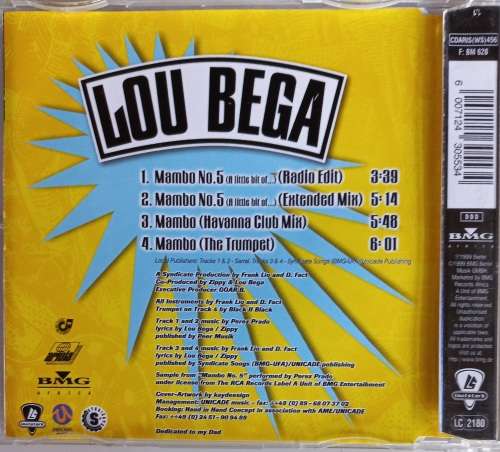 Lou Bega - Mambo no 5 cd