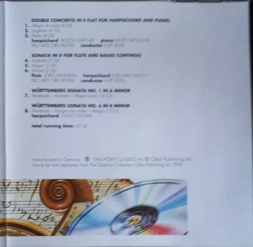 CPE Bach - Baroque masterpieces cd