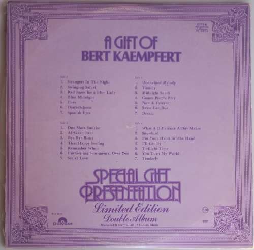 A gift of Bert Kaempfert - Limited edition double album lp
