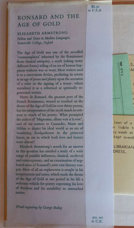 Ronsard and the age of gold by Elizabeth Armstrong
