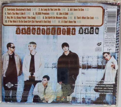 Backstreet boys - Backstreet`s back cd