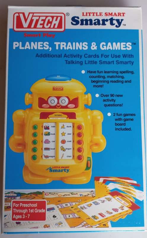 Vintage Little Smart Smarty cards: Planes, Trains and games