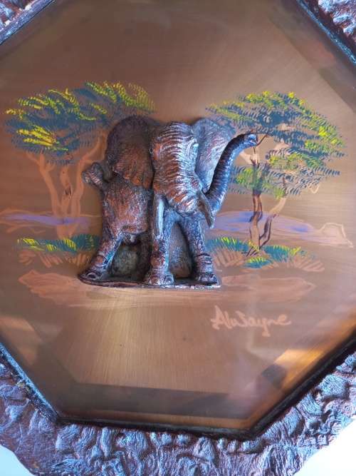 Elephant wall plaque