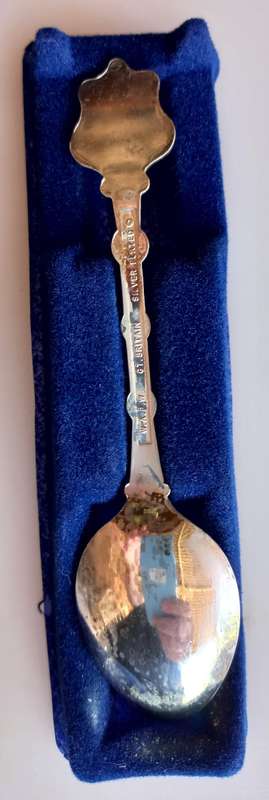 Exquisite Cornwall silver plated souvenir spoon