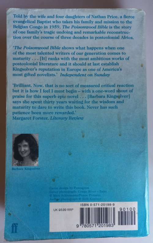 The poisonwood bible by Barbara Kingsolver