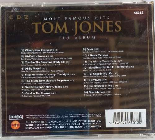 Tom Jones - The album cd