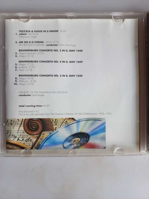 JS Bach - Masterpieces of baroque cd