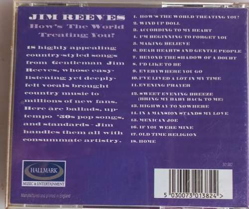 Jim Reeves - How`s the world treating you cd