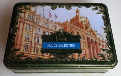 Harrods fudge selection tin