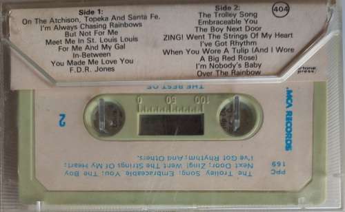 The best of Judy Garland tape
