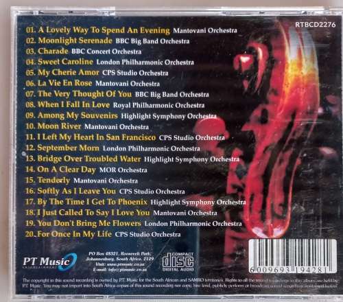 Best of orchestral love songs cd