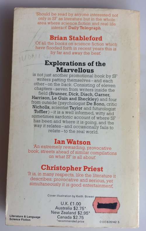 Explorations of the marvellous edited by Peter Nicholls
