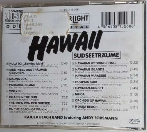 Hawaii sudseetraume cd