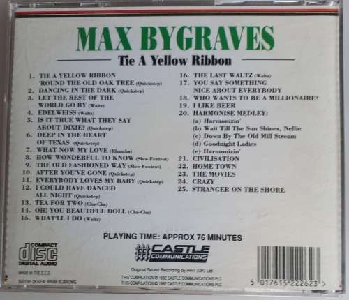 Max Bygraves - Tie a yellow ribbon cd