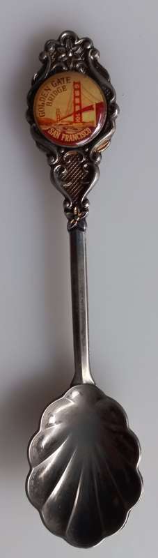 Golden Gate bridge souvenir spoon