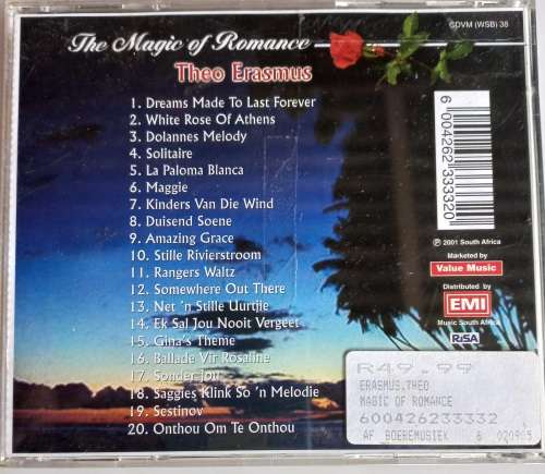 Theo Erasmus - The magic of romance cd