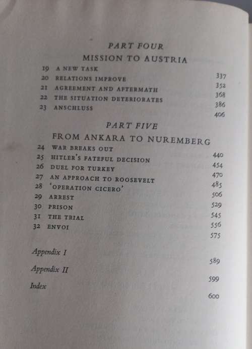Franz von Papen Memoirs