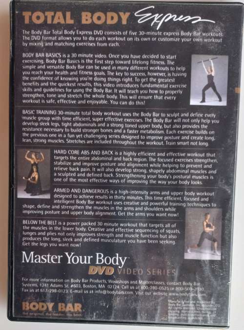 The body bar - Master your body dvd