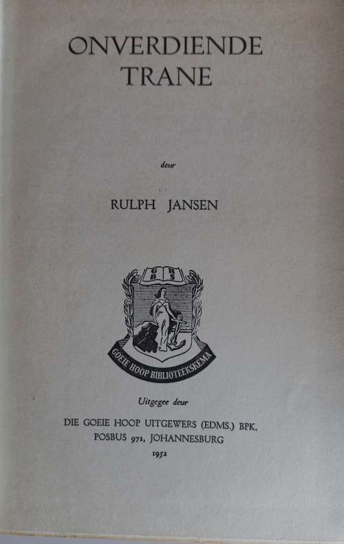 Onverdiende trane deur Rulph Jansen
